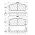 Centric 100.05620 Disc Brake Pad Set Posi Quiet Ceramic Brake Pads with Shims and Hardware