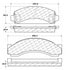 Centric 100.05250 Disc Brake Pad Set OEM Brake Pads