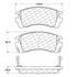 Centric 100.04960 Disc Brake Pad Set OEM Brake Pads