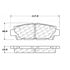 Centric 100.04700 Disc Brake Pad Set OEM Brake Pads