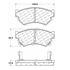 Centric 100.04610 Disc Brake Pad Set OEM Brake Pads