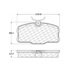 Centric 100.0425 OEM Brake Pads