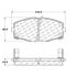 Centric 100.04180 Disc Brake Pad Set OEM Brake Pads