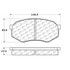 Centric 100.04170 Disc Brake Pad Set OEM Brake Pads