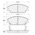 Centric 100.04210 Disc Brake Pad Set OEM Brake Pads