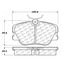 100.04090 by CENTRIC - Posi Quiet Ceramic Brake Pads with Shims and Hardware