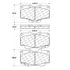 Centric 100.03990 Disc Brake Pad Set OEM Brake Pads
