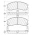 Centric 100.03870 Disc Brake Pad Set OEM Brake Pads