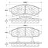 Centric 100.03660 Disc Brake Pad Set OEM Brake Pads