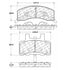 Centric 100.03580 Disc Brake Pad Set OEM Brake Pads