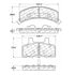 Centric 100.03560 Disc Brake Pad Set OEM Brake Pads