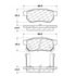Centric 100.03630 Disc Brake Pad Set OEM Brake Pads