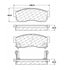 Centric 100.02720 Disc Brake Pad Set OEM Brake Pads