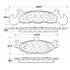 100.02070 by CENTRIC - OEM Brake Pads
