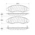 Centric 100.09140 Disc Brake Pad Set Posi Quiet Ceramic Brake Pads with Shims and Hardware