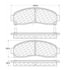 Centric 100.07930 Disc Brake Pad Set Posi Quiet Ceramic Brake Pads with Shims and Hardware