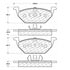 Centric 100.07270 Disc Brake Pad Set OEM Brake Pads