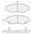 Centric 100.07350 Disc Brake Pad Set OEM Brake Pads