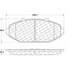 Centric 100.07070 Disc Brake Pad Set Posi Quiet Ceramic Brake Pads with Shims and Hardware