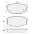 Centric 100.07010 Disc Brake Pad Set OEM Brake Pads