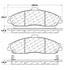 Centric 100.07000 Disc Brake Pad Set Posi Quiet Ceramic Brake Pads with Shims and Hardware