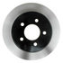 18A823 by ACDELCO - Disc Brake Rotor - 5 Lug Holes, Cast Iron, Plain, Solid, Turned Ground, Rear