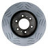 18A2461SD by ACDELCO - Disc Brake Rotor - 6 Lug Holes, Cast Iron, Non-Coated, Slotted, Vented, Front