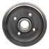 18B237 by ACDELCO - Brake Drum - Rear, Turned, Cast Iron, Regular, Plain Cooling Fins