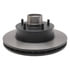 18A57 by ACDELCO - Disc Brake Rotor and Hub Assembly, Front, Black Hat
