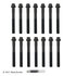 016-1024 by BECK ARNLEY - CYLINDER HEAD BOLT SET