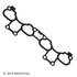 037-6107 by BECK ARNLEY - INTAKE MANIFOLD GASKET