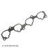 037-6227 by BECK ARNLEY - INT MANIFOLD GASKET SET