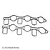 037-6209 by BECK ARNLEY - INT MANIFOLD GASKET SET
