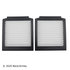 042-2040 by BECK ARNLEY - CABIN AIR FILTER PAIR