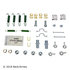 084-1663 by BECK ARNLEY - EMERGENCY BRAKE SHOE HARDWARE KIT