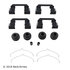 084-1762 by BECK ARNLEY - DISC BRAKE HRDWR KIT