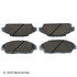 085-1428 by BECK ARNLEY - PREMIUM ASM BRAKE PADS