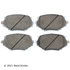 085-1504 by BECK ARNLEY - PREMIUM ASM BRAKE PADS