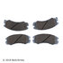 085-1475 by BECK ARNLEY - PREMIUM ASM BRAKE PADS