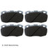 085-1526 by BECK ARNLEY - PREMIUM ASM BRAKE PADS