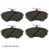 085-1536 by BECK ARNLEY - PREMIUM ASM BRAKE PADS