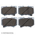 085-1618 by BECK ARNLEY - PREMIUM ASM BRAKE PADS