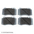 085-1666 by BECK ARNLEY - PREMIUM ASM BRAKE PADS