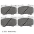 085-1570 by BECK ARNLEY - PREMIUM ASM BRAKE PADS