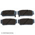 085-1725 by BECK ARNLEY - PREMIUM ASM BRAKE PADS