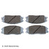 085-1724 by BECK ARNLEY - PREMIUM ASM BRAKE PADS