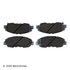 085-1755 by BECK ARNLEY - PREMIUM ASM BRAKE PADS