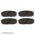 085-1793 by BECK ARNLEY - PREMIUM ASM BRAKE PADS