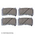 085-1887 by BECK ARNLEY - PREMIUM ASM BRAKE PADS