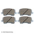 085-1896 by BECK ARNLEY - PREMIUM ASM BRAKE PADS